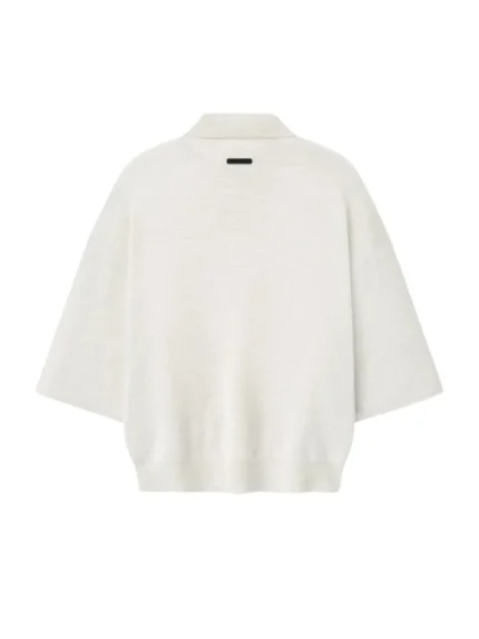 Essentials 3 4 Sleeve 90s Polo WhiteT Shirts
