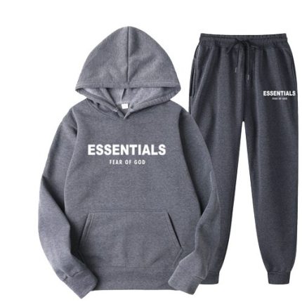 Essentials Fear of God Dark Tracksuit Grey