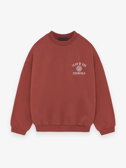 Essentials Fleece Crimson Crewneck