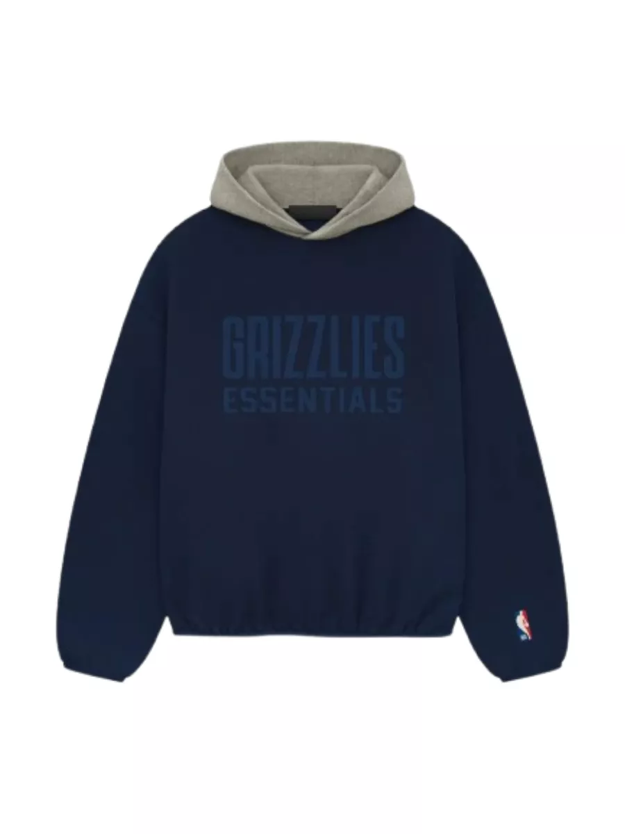 Essentials Hoodie Grizzlies Pullover Navy Essentials Hoodie Grizzlies Pullover Navy
