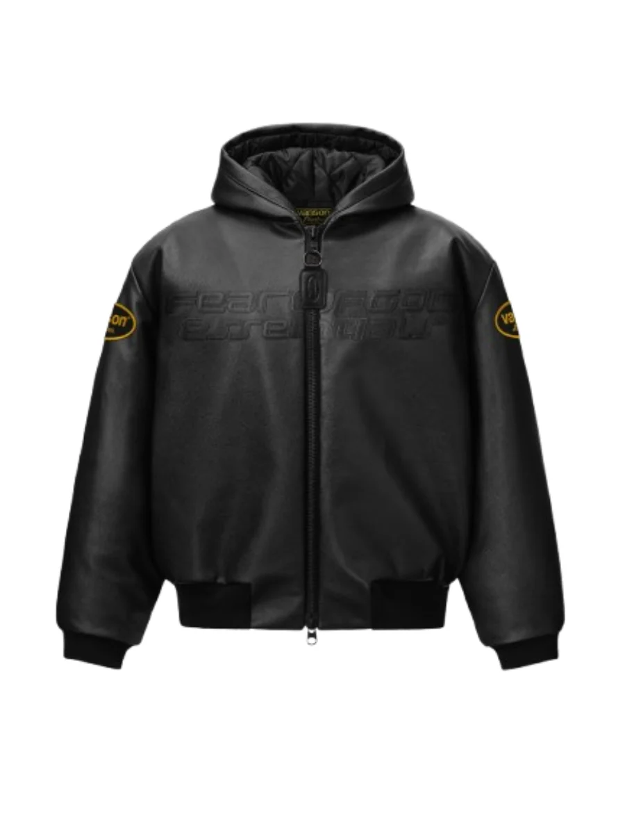 Essentials Vanson Leather Jacket Hooded Essentials Vanson Leather Jacket Hooded